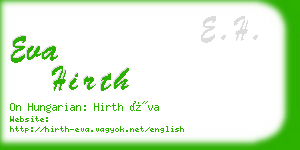 eva hirth business card